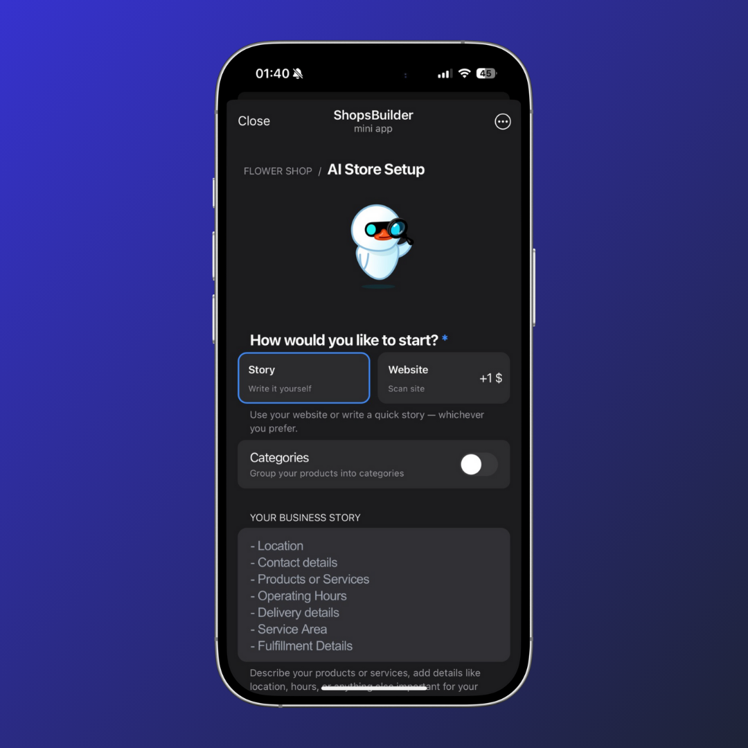AI Store Builder Overview
